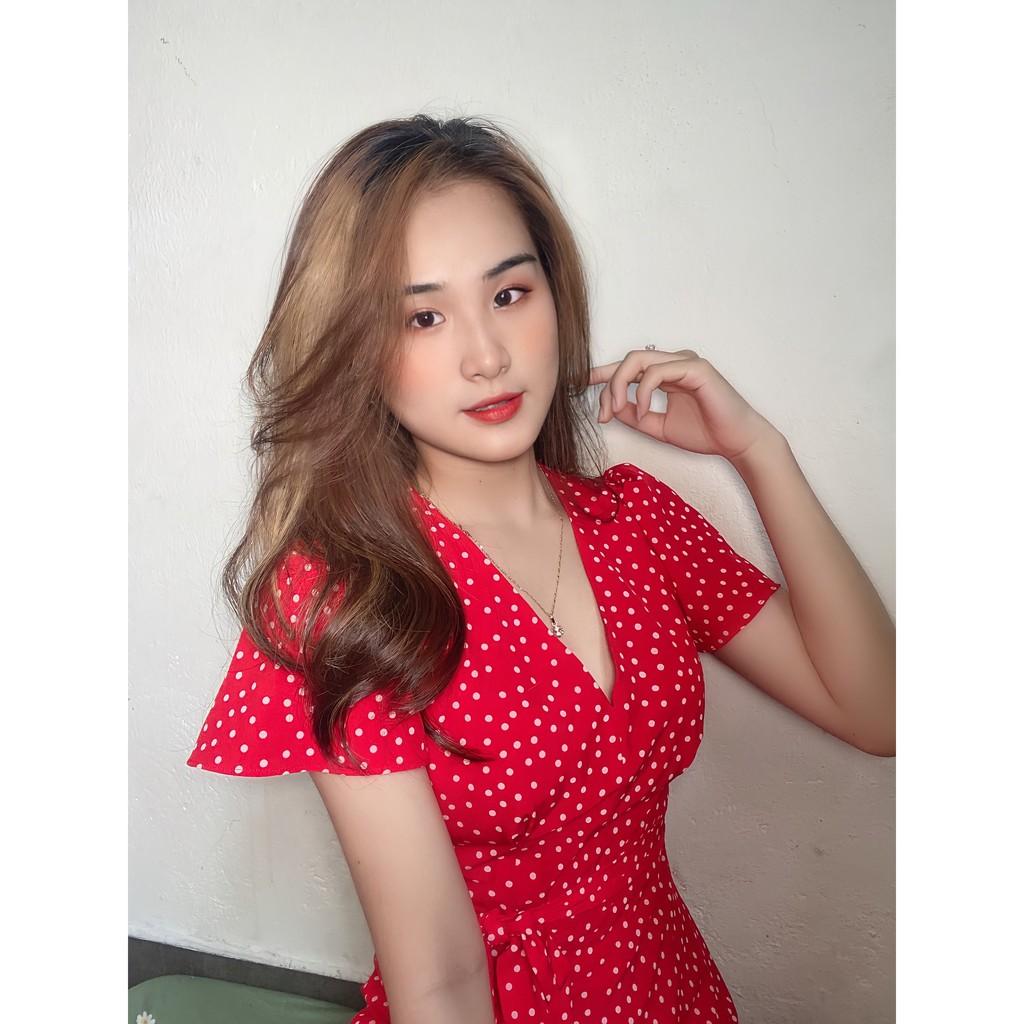 Váy chấm bi nhỏ xẻ tà LaLaLand Dress