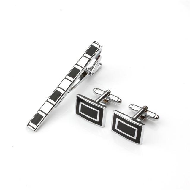 Set cufflinks khuy măng sét và Kẹp cà vạt cao cấp