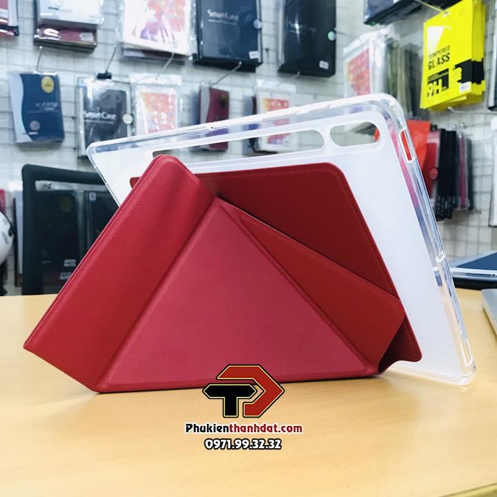 Bao da dành cho SamSung Galaxy Tab S7+ Plus lưng silicone mềm