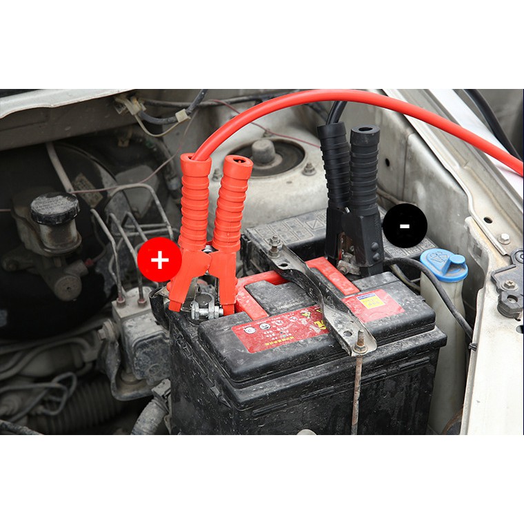 Bộ dây câu Sạc bình ắc quy khi bị hết điện - khởi động acquy xe hơi 2000A loại 3 mét hoặc 4 mét