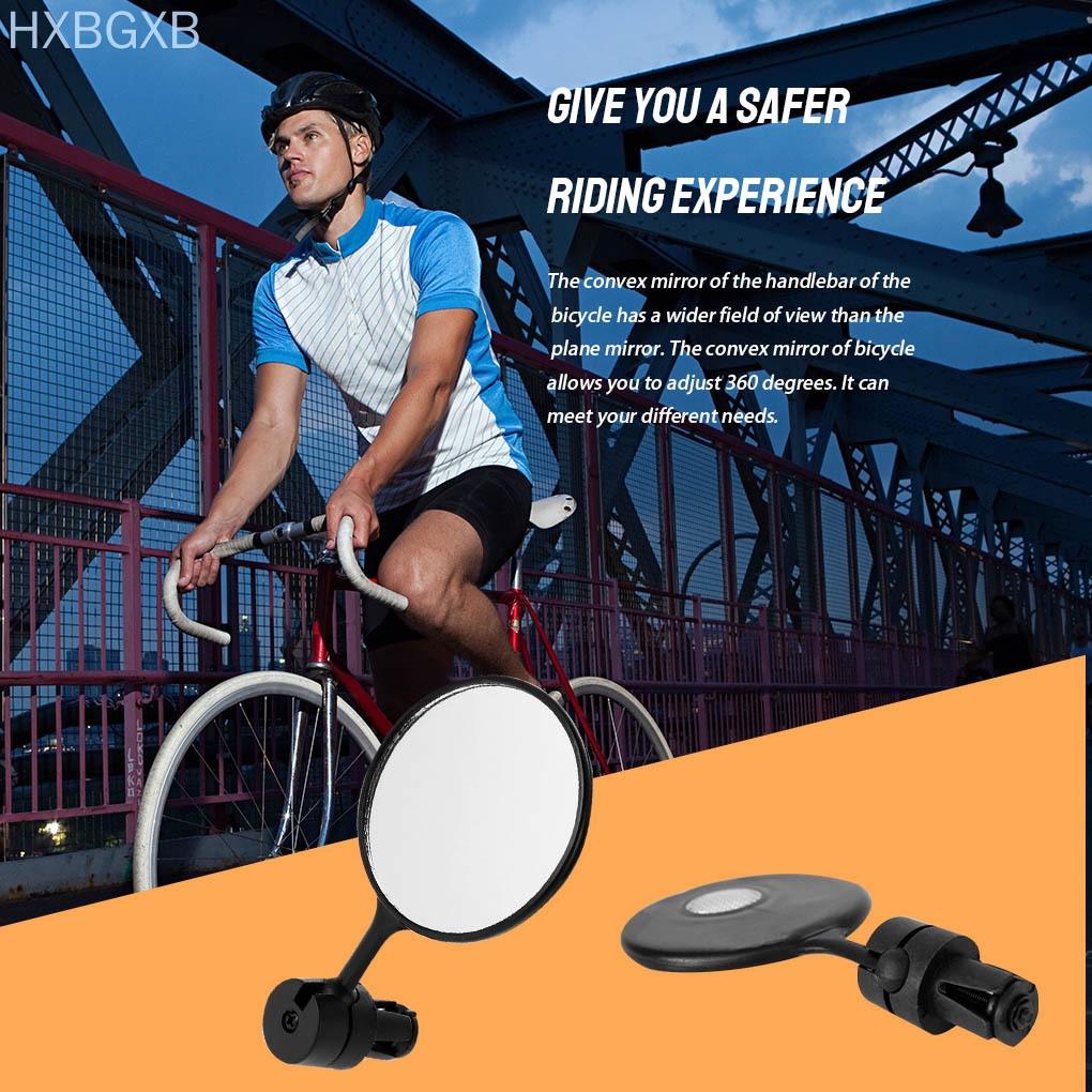 Bicycle Rearview Mirror 360 Degrees Rotating Bike Flat Mirror Plastic Bike Retroreflector