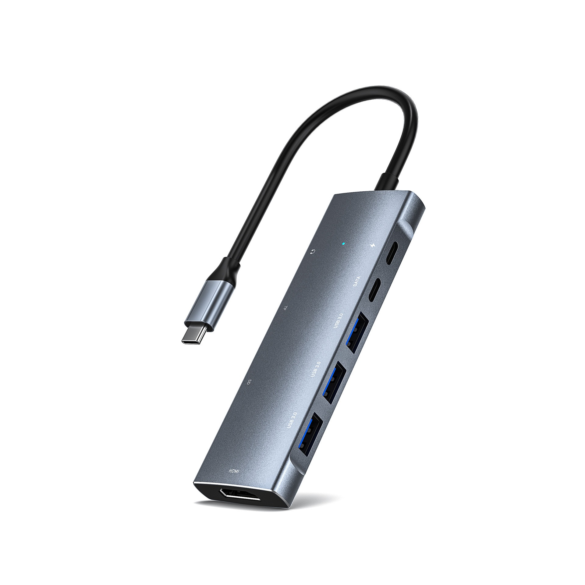 [Có sẵn] Bộ Chia Hub USB Type C Ra 9 Cổng USB 3.0, HDMI, sạc PD, thẻ SD, TF, tai nghe 3.5mm