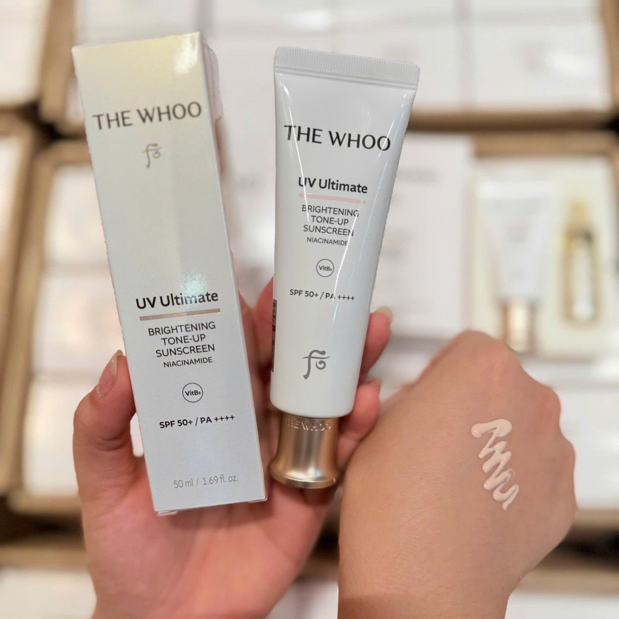 Bộ Kem Chống Nắng Nâng Tone The Whoo UV Ultimate Brightening Tone Up Sunscreen Special Set