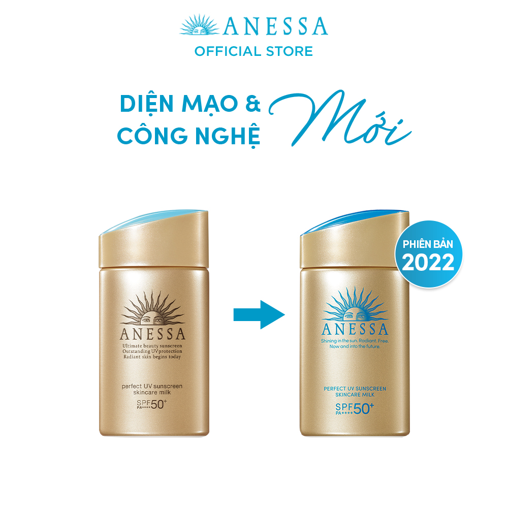 Bộ sản phẩm Kem chống nắng dưỡng da bảo vệ hoàn hảo cho da mặt và toàn thân (Anessa Gold Milk 60ml + Gold Gel 90g + Gold Spray 60g)