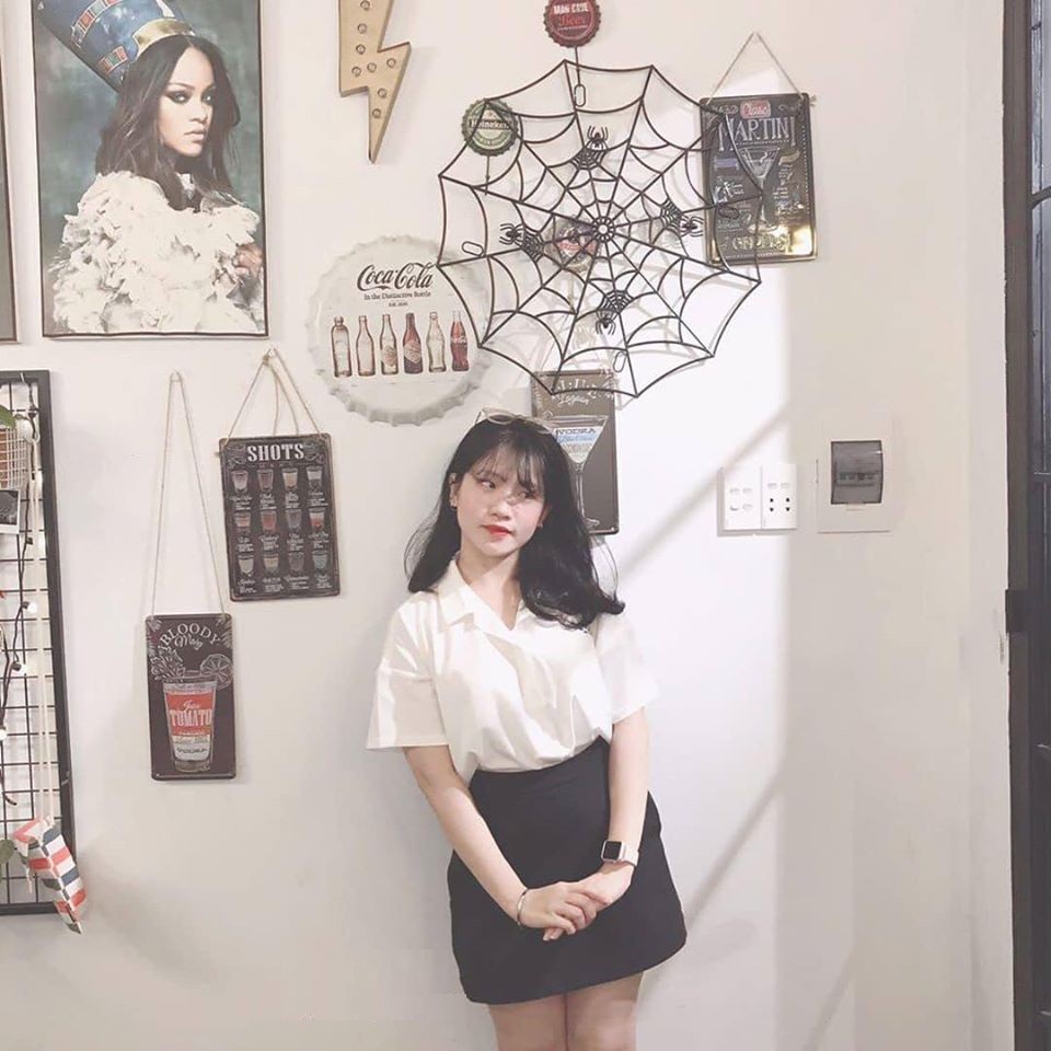 Chân váy Ulzzang chân váy chữ A lưng cao  đẹp lạ