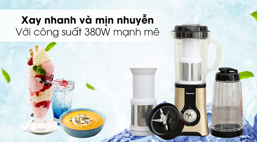 Máy Xay Sinh Tố Đa Năng 4 Cối Kangaroo KG4B3 - Hàng chính hãng