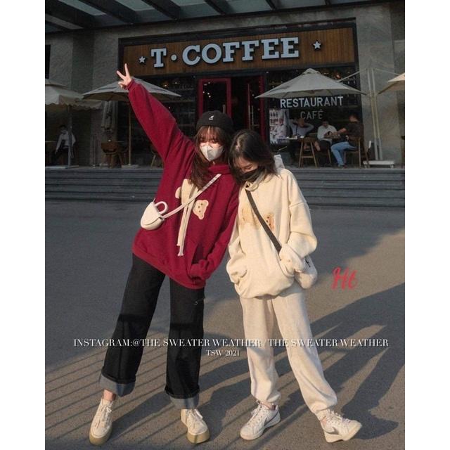 Áo hoodie Cotton gấu rơi đầu H2A