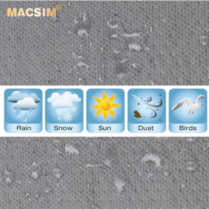 Bạt phủ ô tô chất liệu vải không dệt 3 lớp cao cấp thương hiệu MACSIM cho xe ô tô Kia Rio- màu ghi