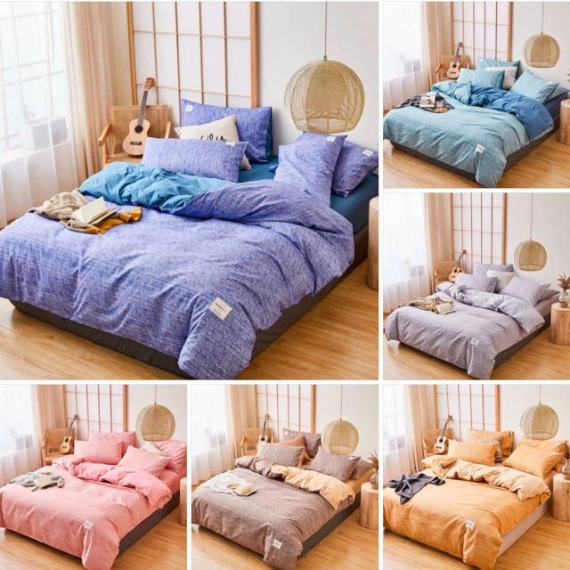 Set Chăn Ga Gối Cotton Tici Hàng Nhập Khẩu Cao Cấp 4 Món 6 Màu Bắt Mắt
