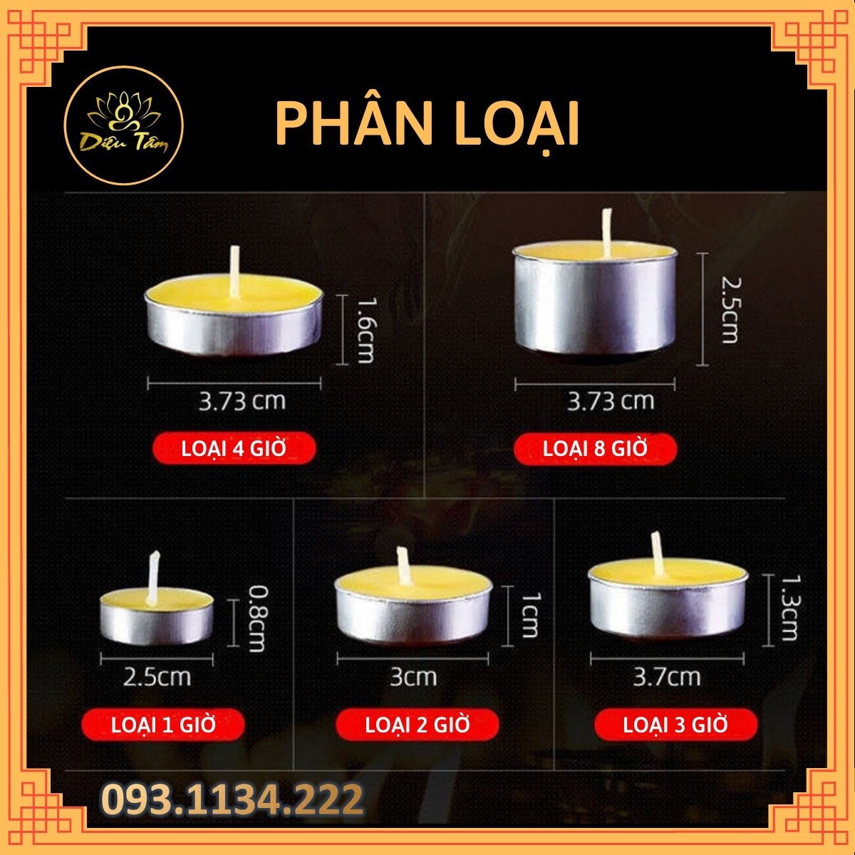 Nến bơ thực vật 100 viên cháy 1h, 2h,3h,4,8h nến cao cấp tealight cúng phật, đồ thờ cúng