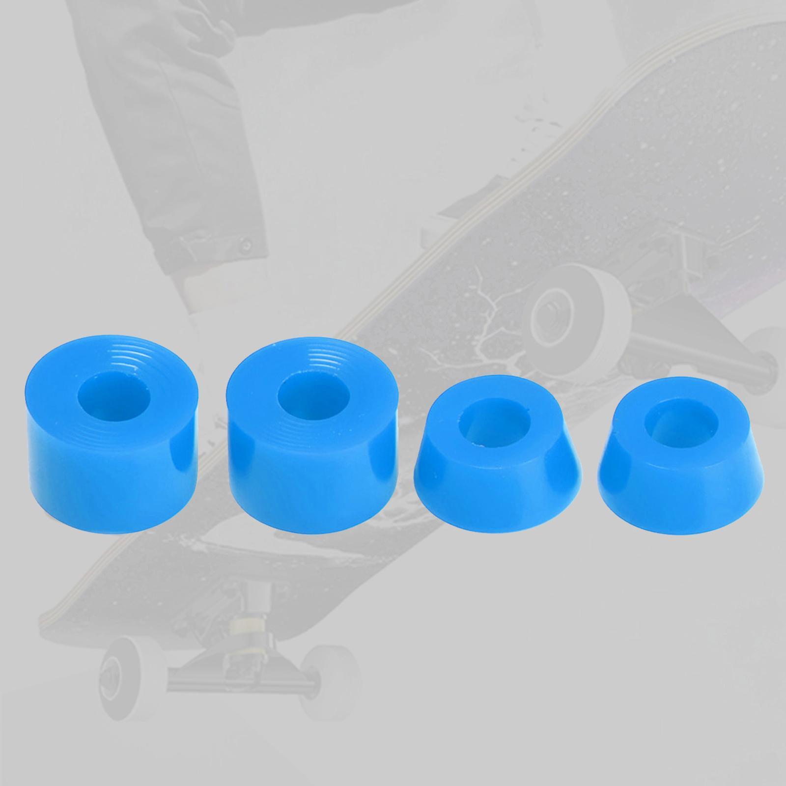 4x 92A Skateboard Truck Bushing Longboard Replacement Bushings Blue