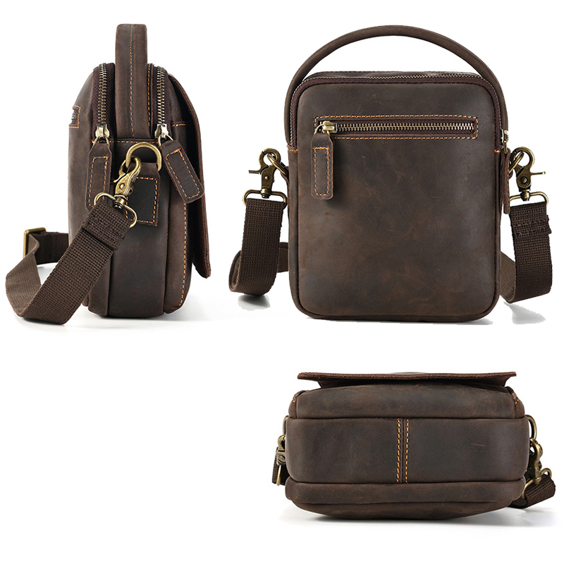 Túi đeo chéo nam DA BÒ THẬT phong cách mới - BEE GEE TDCN9197