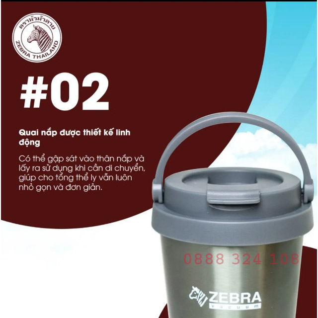 Ly Giữ Nhiệt Inox Zebra Cà Phê Macchiato 500ml-112705