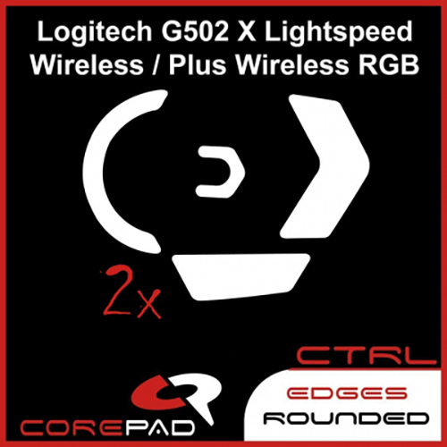 Feet chuột PTFE Corepad Skatez CTRL Logitech G502 X Lightspeed / PLUS Wireless - 2 Bộ - Hàng Chính Hãng