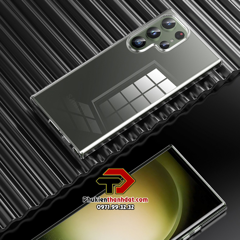 Ốp lưng trong suốt cho SamSung Galaxy S23 Ultra chính hãng Memumi  - Hàng chính hãng