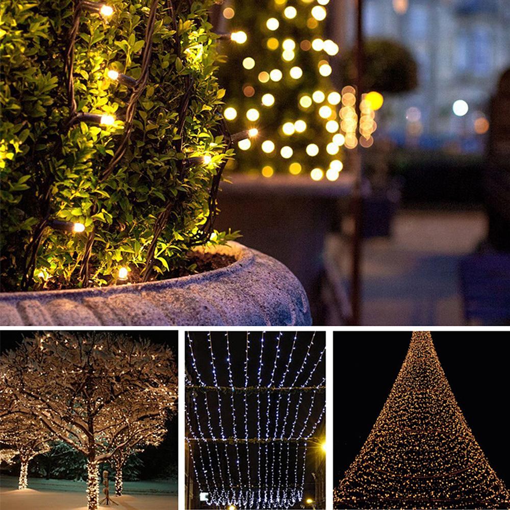 Đèn LED dây năng lượng mặt trời 72ft 200 chống nước IP65 trang trí cho lễ hội ngoài trời trong nhà