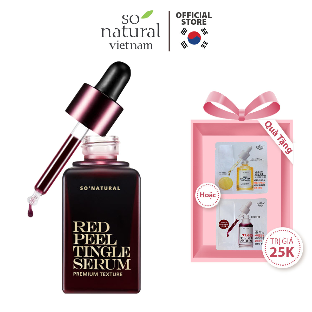 Red Peel Tingle Serum Premium 20ML Tinh Chất Tái Tạo Da Sinh Học  So Natural Chính Hãng Hàn Quốc [Mẫu Mới 2021]