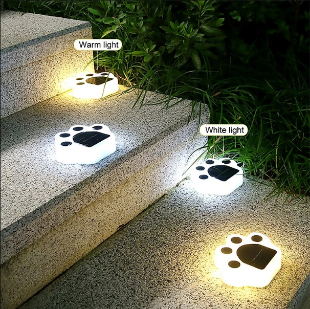 Cao cấp - Bộ 4 LED Chân Gấu Sân Vườn BearFoot-Luz Solar