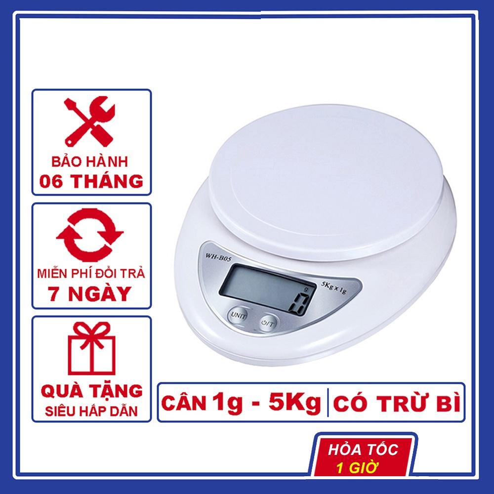 Cân ĐIỆN TỬ dùng trong nhà bếp cỡ nhỏ loại tốt 5kg