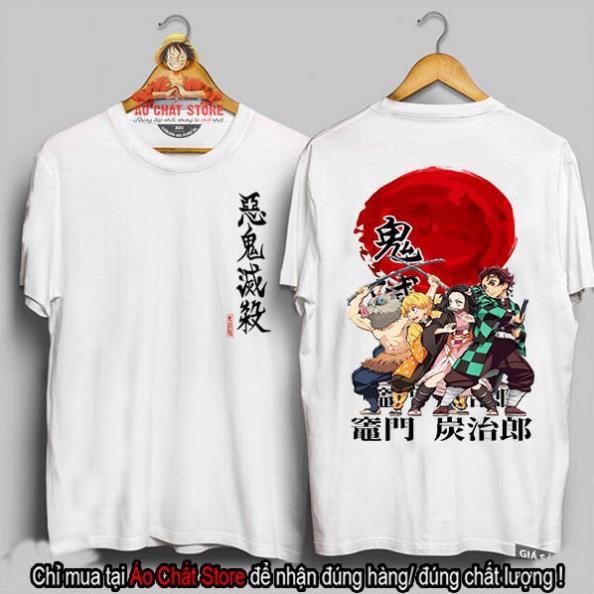 BST Áo thun Kimetsu no Yaiba Siêu Đẹp | Áo Kimetsu Tanjirou Giyuu đẹp KY10