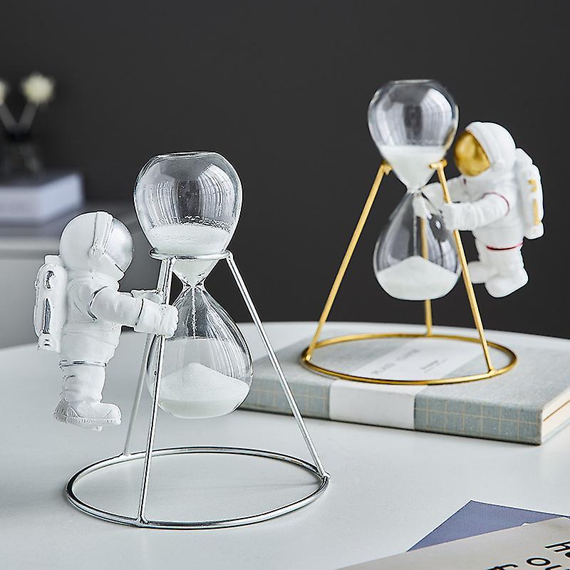 Hàng rào phi hành gia trang trí, Tượng hình điêu khắc vật trang trí cho máy tính để bàn trang trí nhà máy tính để bàn trang trí nhà máy tính để bàn （vàng） vàng）