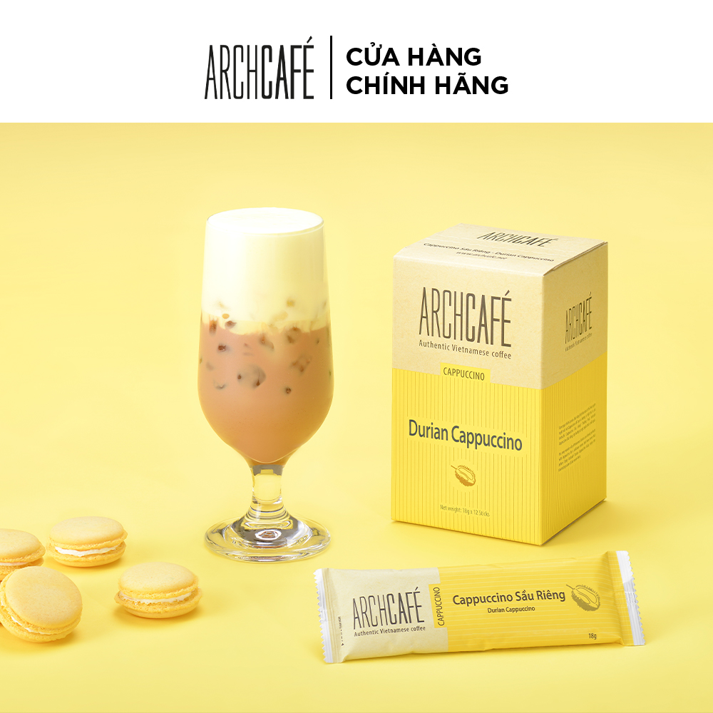 Cà phê Cappuccino Sầu Riêng - Cafe hoà tan Archcafé