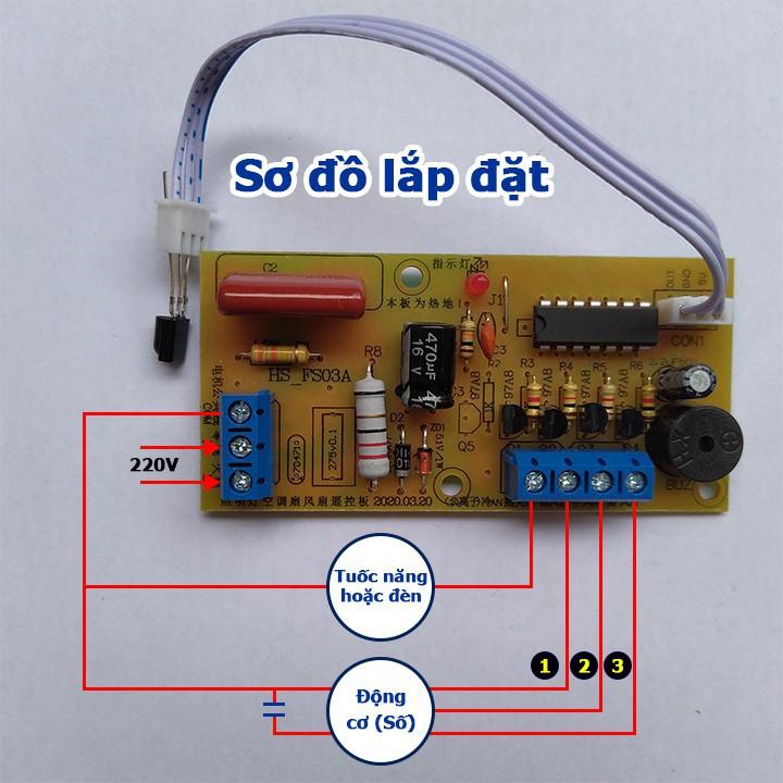Bộ vỉ mạch quạt điều khiển từ xa Bản Tiếng Việt 2020