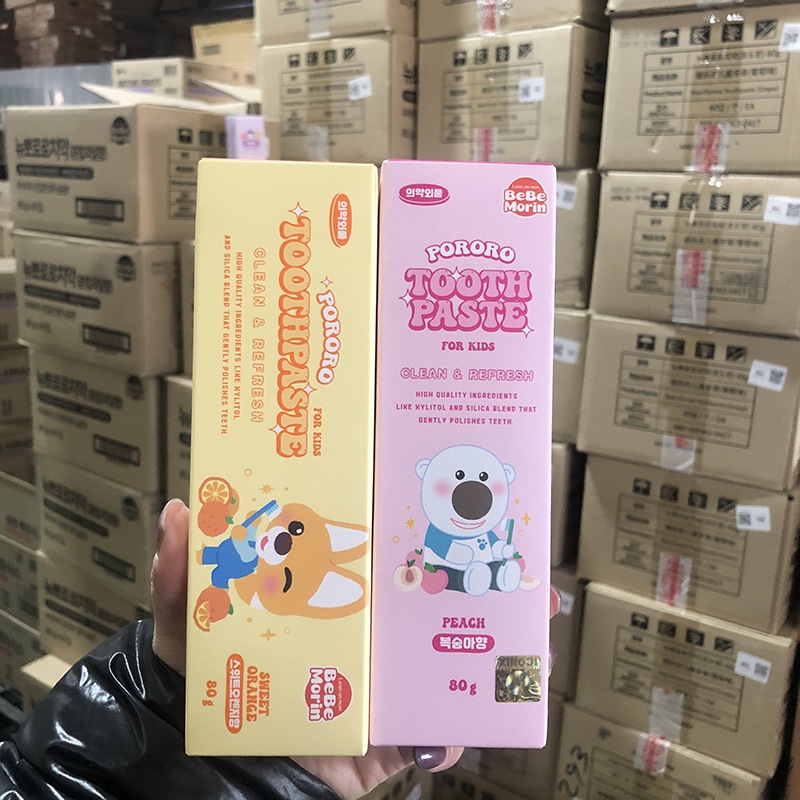 Kem đánh răng trẻ em Pororo Toothpaste For Kids Hàn Quốc 80g