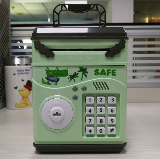 Két sắt mini SAFE cho bé sử dụng mở bằng mật khẩu thông minh, sử dụng pin tiểu AA