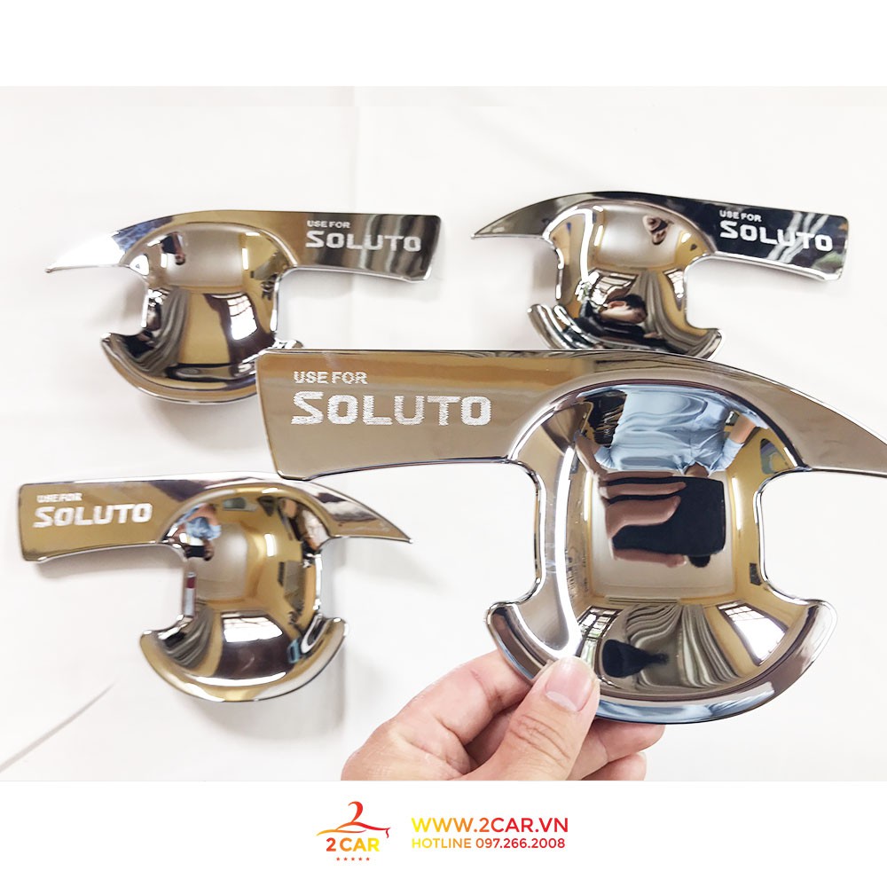 Ốp Hõm, Chén Cửa Xe KIA Soluto 2019-2023 mạ crom