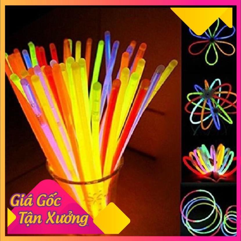 Combo 100 Que Dạ Quang Glow Stick Phát Sáng Kèm 100 Đầu Nối FREESHIP  TP'S