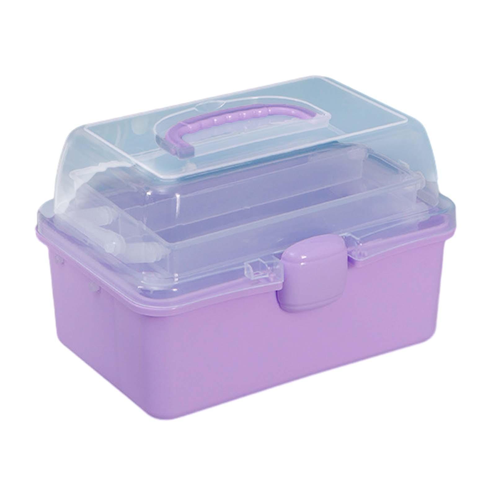 Multifunctional Storage Box Organiser Storage Case Cosmetic Organiser Portable Cabinet with Lid and Handle for Dorm Household