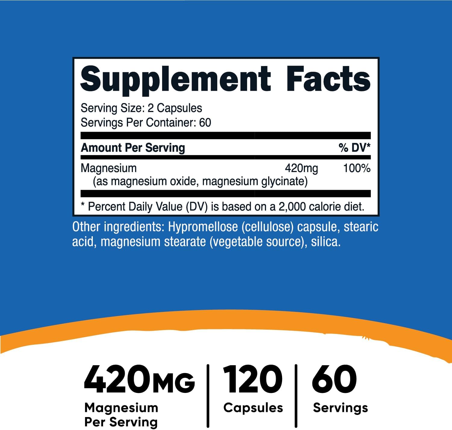 Nutricost Magnesium + Extra Strength 420mg (120 Viên - 240 Viên) - Viên Uống Hỗ Trợ Giấc Ngủ Cải Thiện Trí Nhớ, Đau Đầu