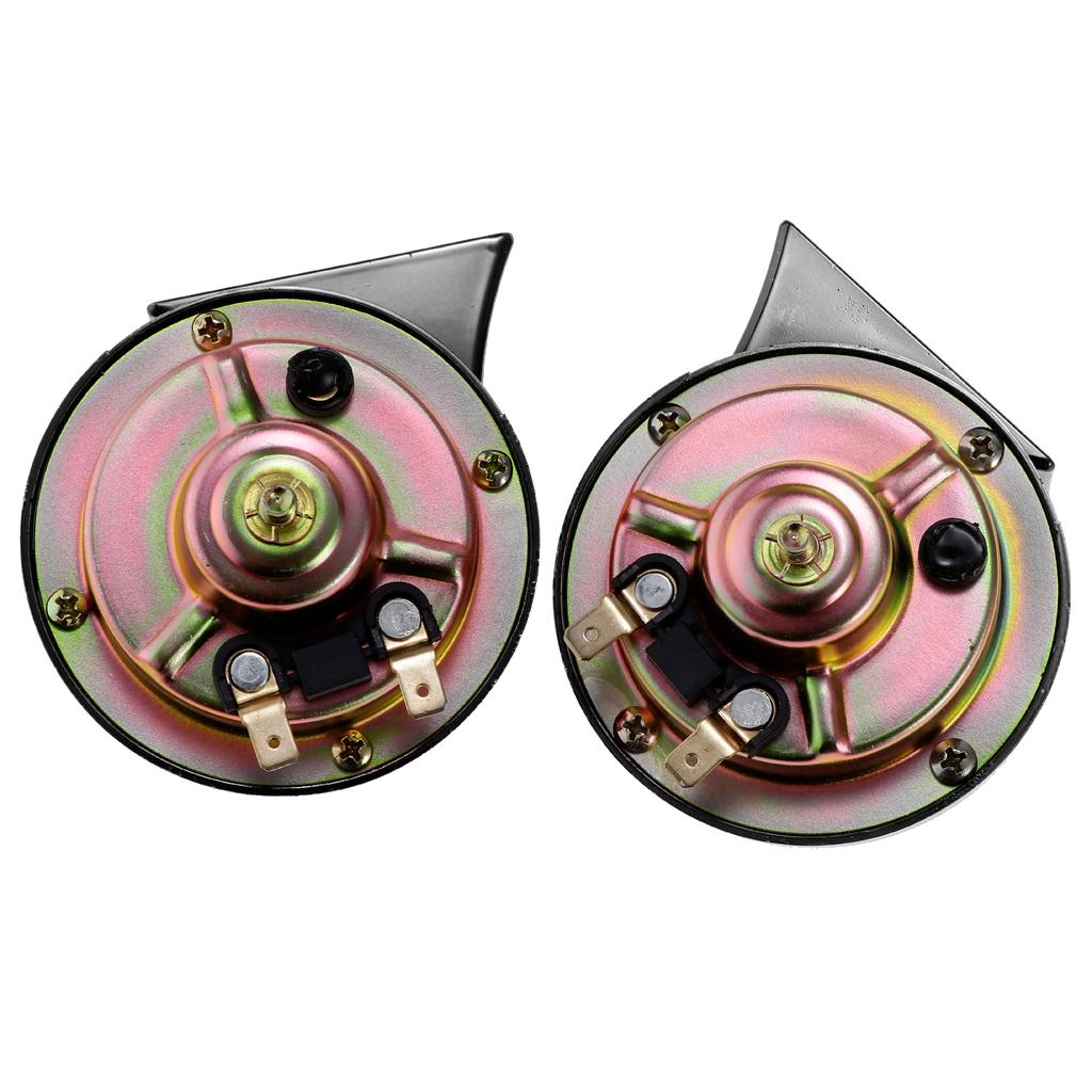 2 Pieces Basin Type Speaker Auto Car Universal Used 4A Dual-tone Snail Horn