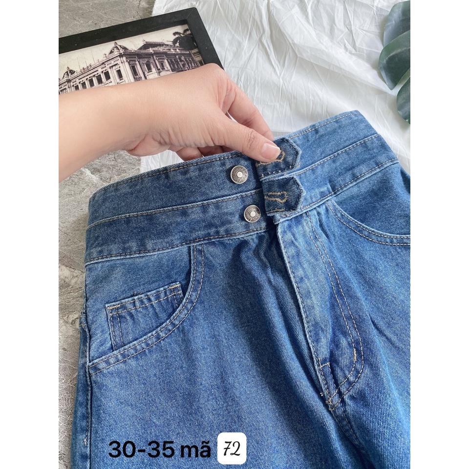 Quần jean nữ baggy jean lưng kiểu, lưng cao size đại