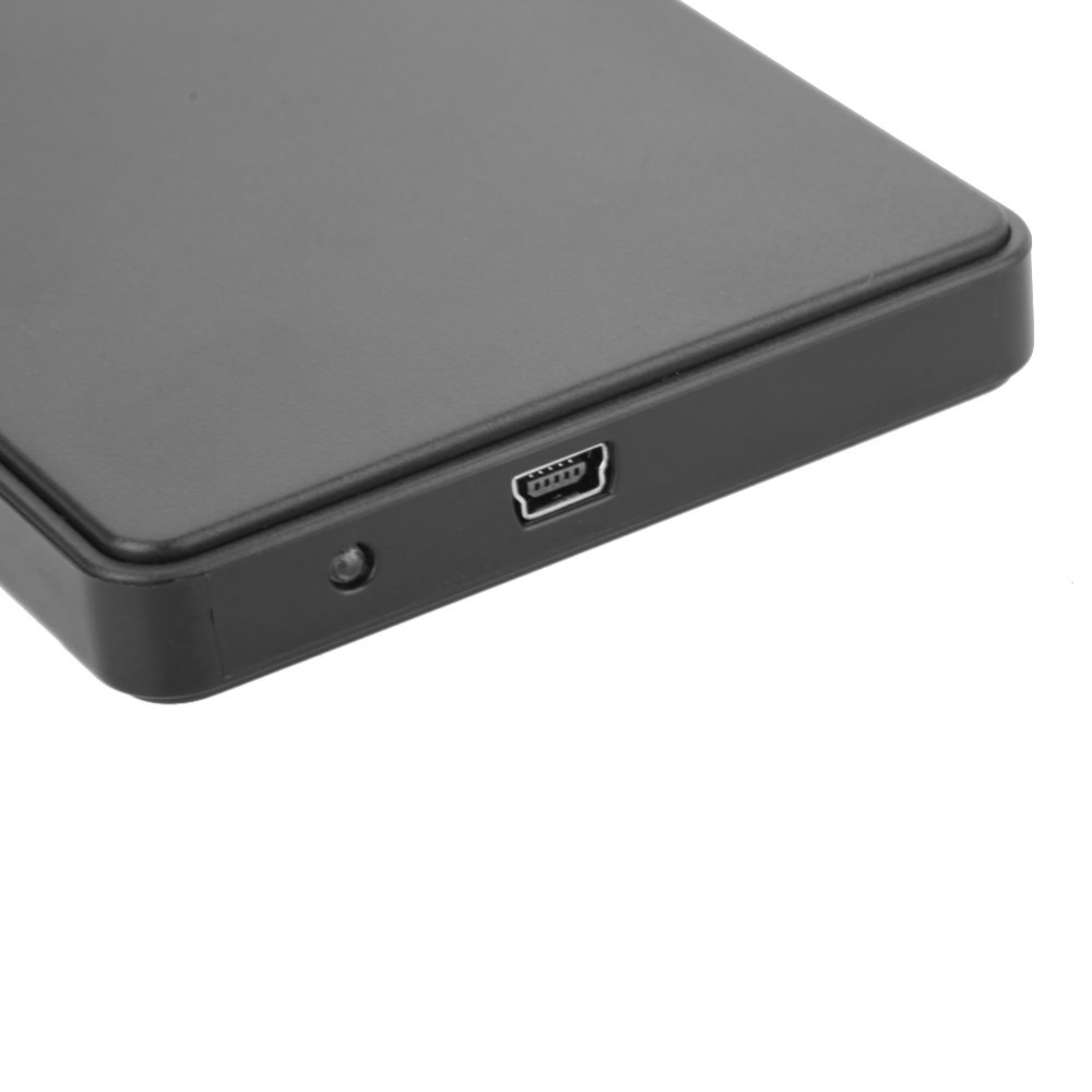 Hộp Đựng Ổ Cứng Di Động USB2.0 2.5 Inch Cho Máy Tính Để Bàn Và Máy Tính Xách Tay, Màu Đen