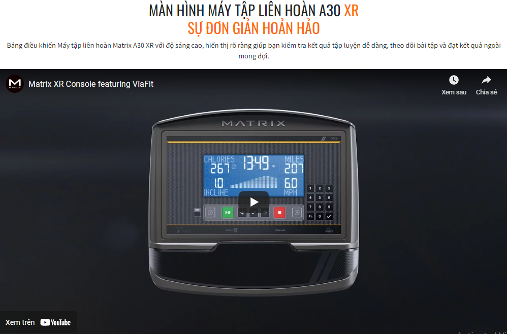 Máy Tập Liên Hoàn Giảm Toàn Thân Matrix A30-XIR