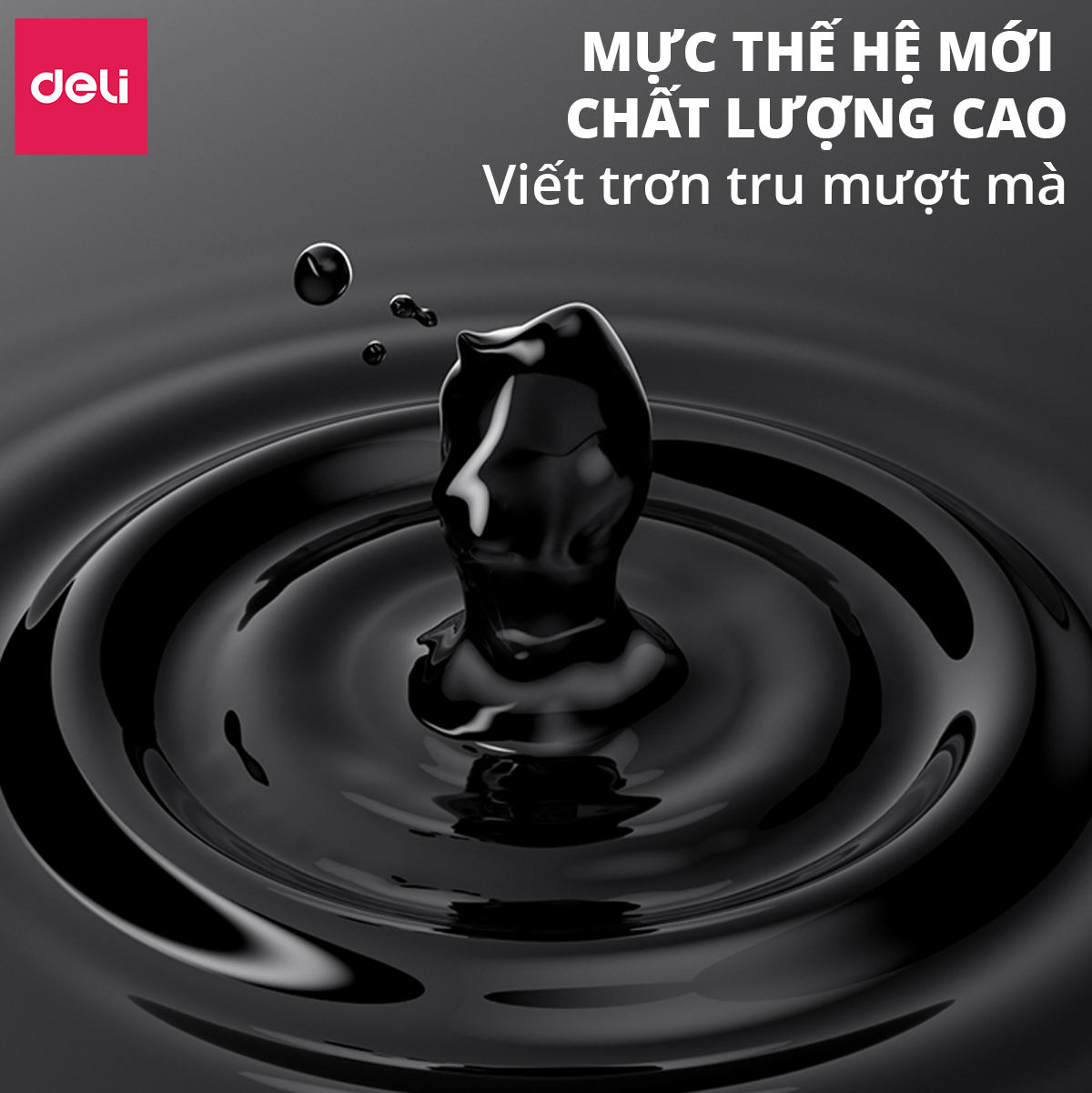 Bút Bi Nước Mực Gel Bấm Deli 0.5mm Đệm Tay Siêu Êm Ái Xinh Xắn Nhanh Khô Viết Đều Trơn Tru Nhiều Mực Có Ngòi Thay Thế