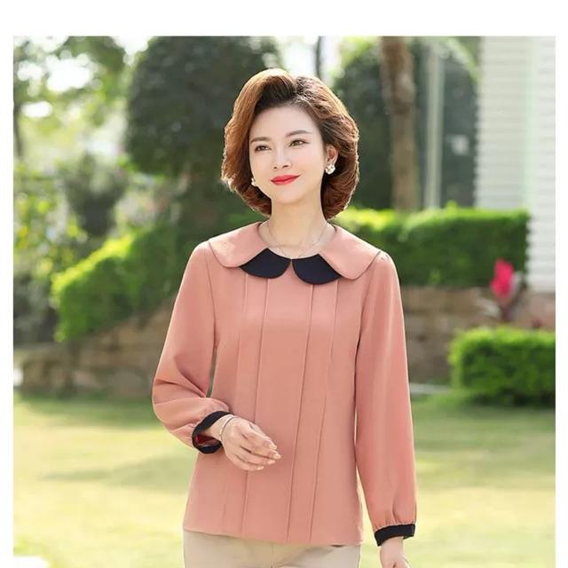 Áo trung niên tay dài cổ sen cao cấp LL11-0420