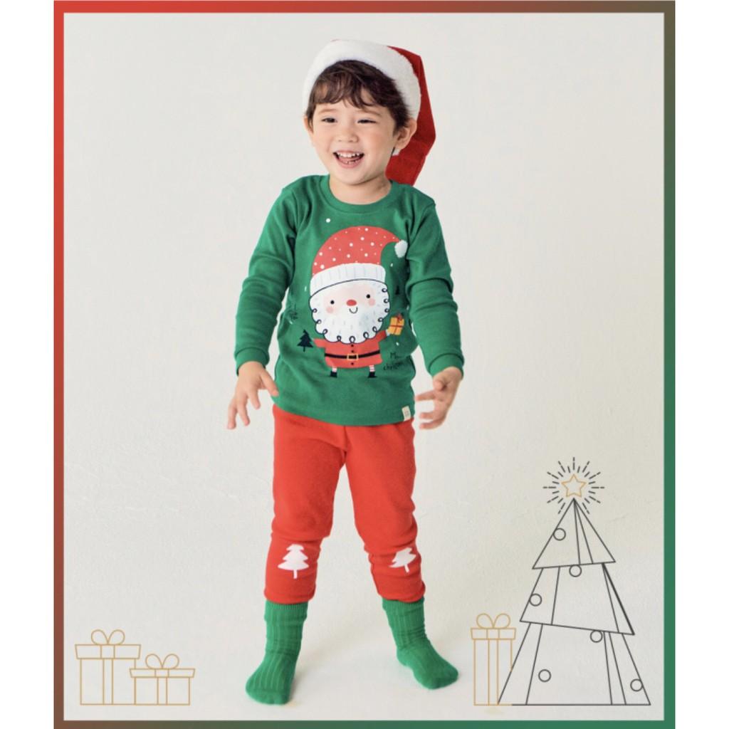  BỘ ÔNG GIÀ NOEL XANH LÁ NỘI ĐỊA HÀN, CHẤT THUN COTTON ORGANIC