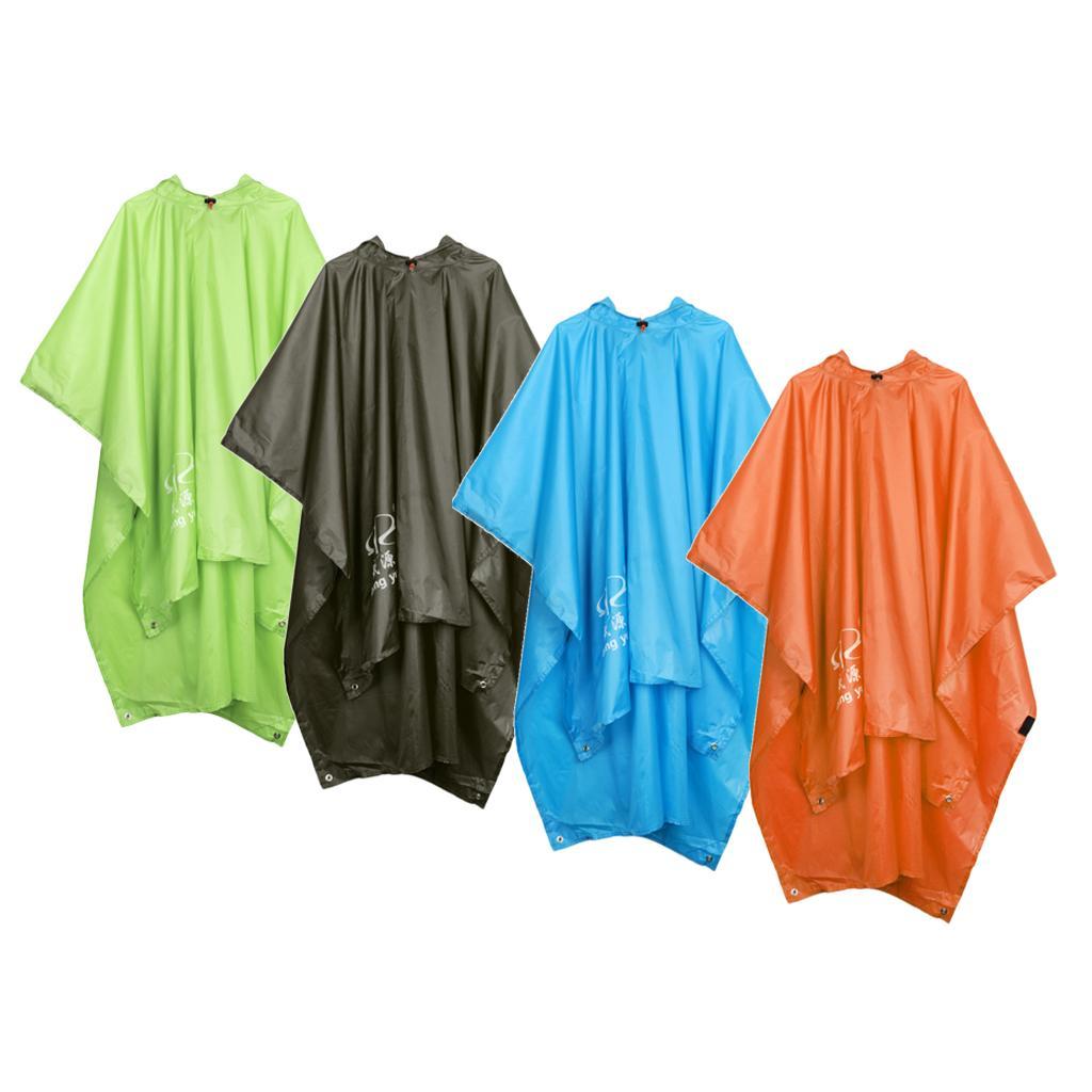 Multifunction Raincoat Poncho Cover Tent Hiking Rainwear