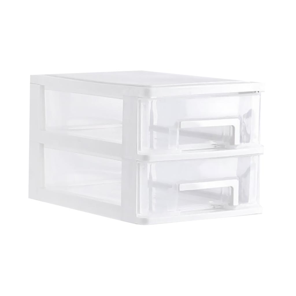 Desktop Organizer Rack Makeup Jewelry Display Stand 2 Tiers White