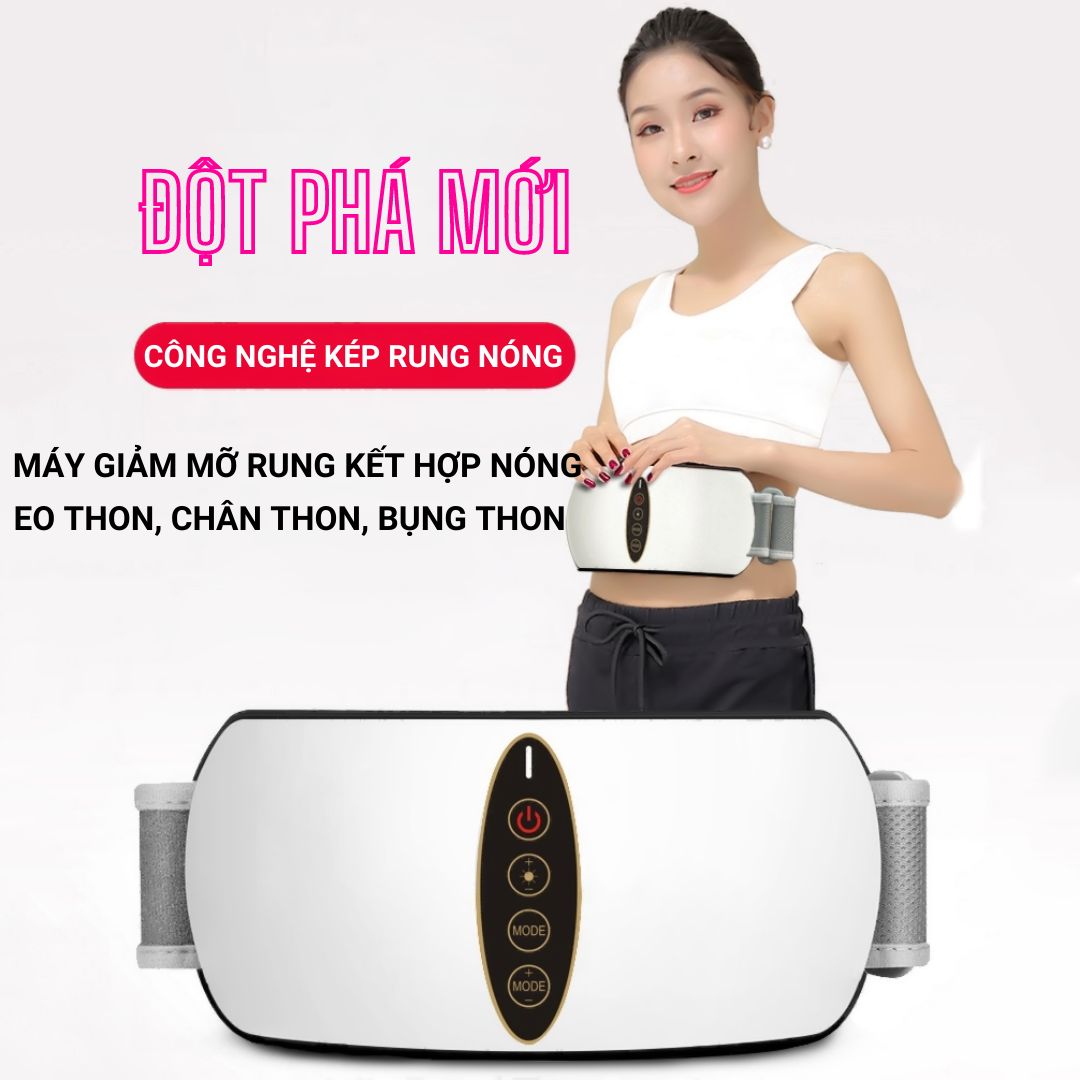 Máy Massage Bụng SP1810, Đai Massage Giảm Eo, Máy Rung Bụng Kết Hợp Làm Nóng Hiệu Quả