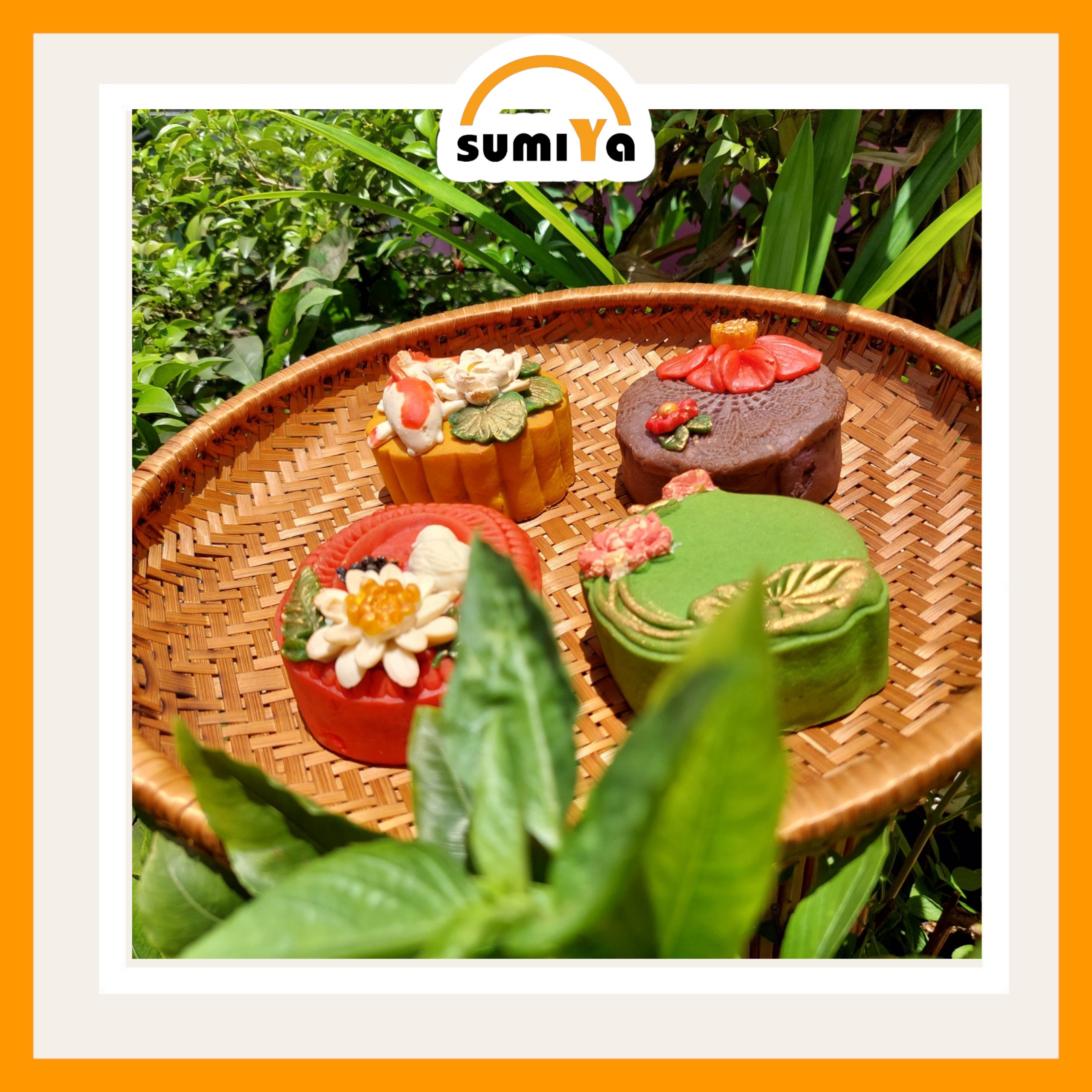 Mẹt tre hun khói hình nguyên liệu tự nhiên thân thiện với môi trường, dùng trang trí, để thức ăn