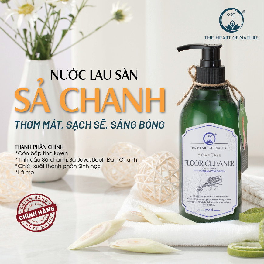 COMBO 3 Chai Nước Lau Sàn Tinh Dầu Thảo Mộc Hữu Cơ Organic PK 1000ML/Chai - Đuổi muỗi và côn trùng - Hương thơm tinh dầu dịu nhẹ - An toàn cho bé vận động.