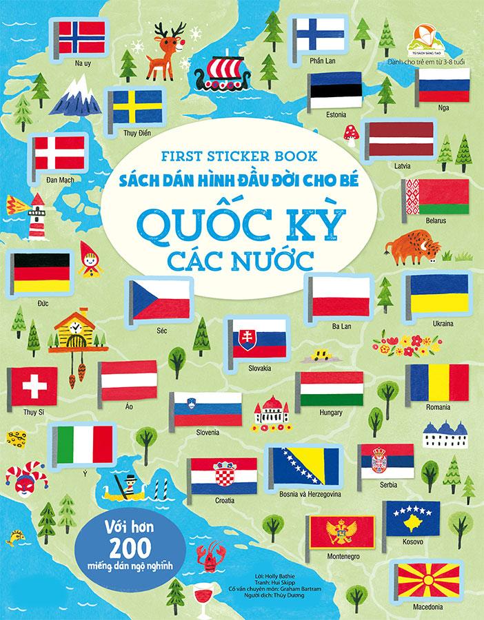 First Sticker Book - Sách Dán Hình Đầu Đời Cho Bé - Quốc Kỳ Các Nước