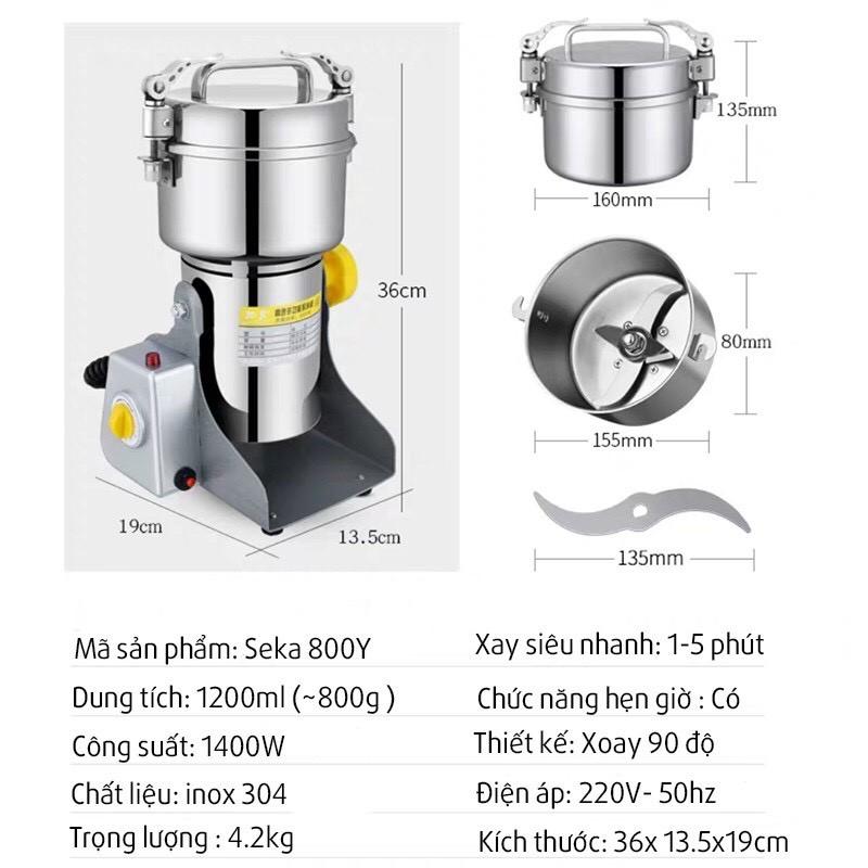 Máy Xay Bột Khô Đa Năng Seka Z10 Hàng chính hãng , Máy Xay, máy Nghiền bột, xay thịt cá, hương liệu...