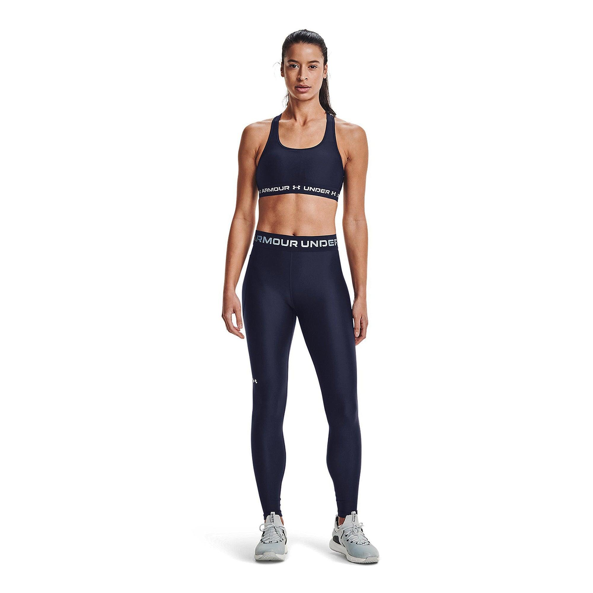 Quần legging thể thao nữ Under Armour HeatGear Armour Wordmark Waistband Full-Length - 1365353