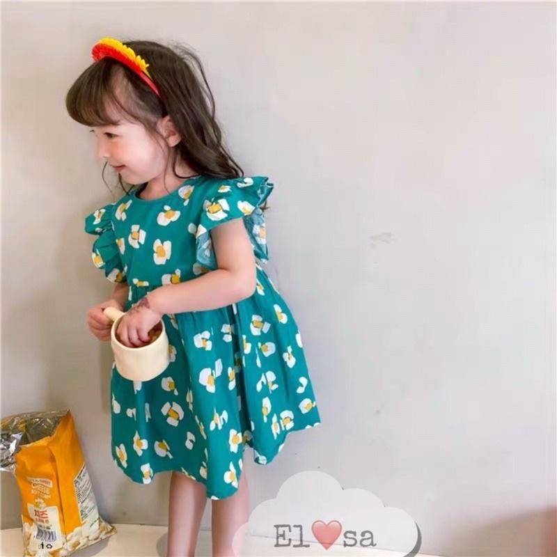|FAMARAL2 giảm 10k cho đơn 50k|Váy cánh tiên quả trứng xanh cho bé gái