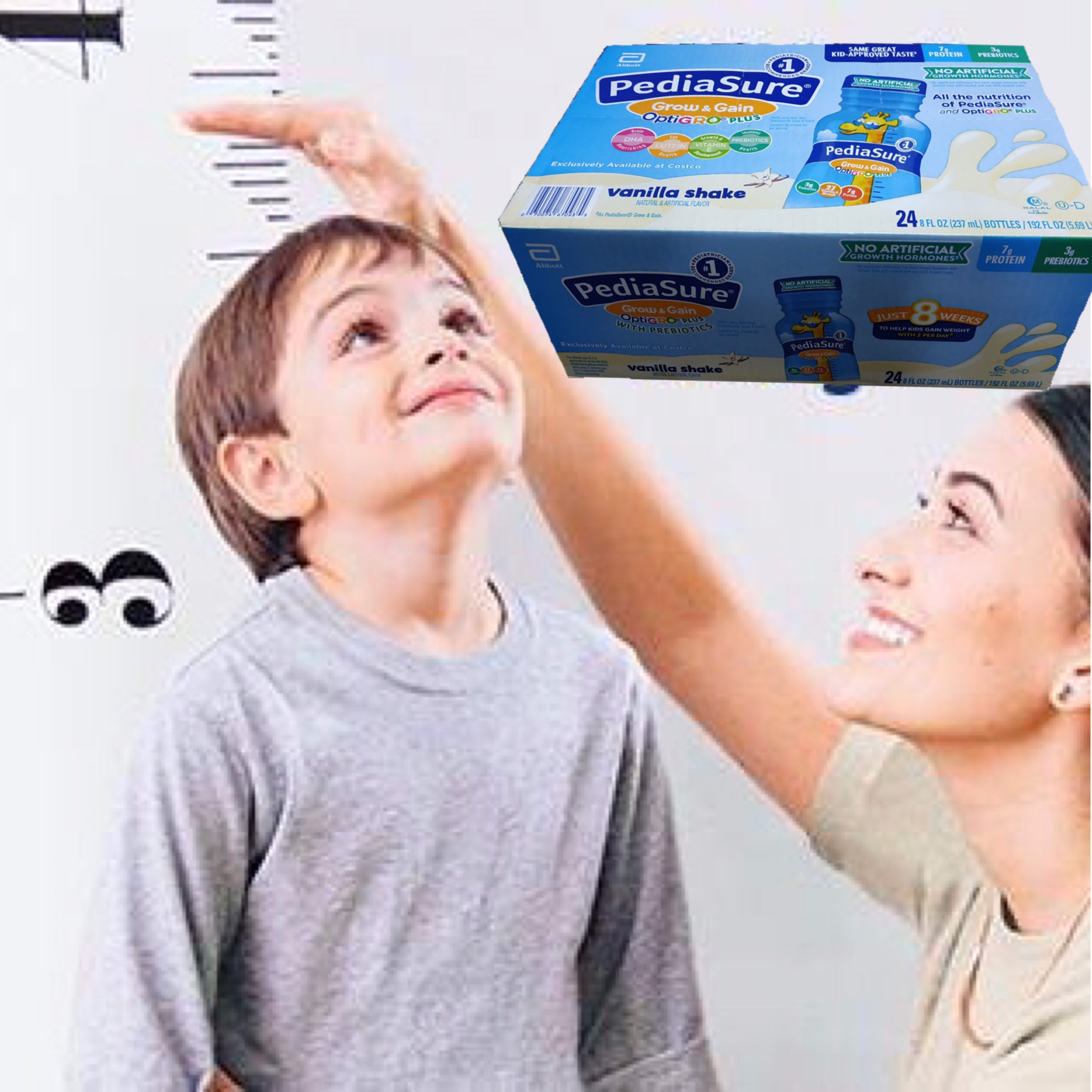 Sữa PediaSure nước giúp trẻ tăng chiều cao, cân nặng, phát triển trí não - QuaTangMe Extaste - thùng 24 chail x 237ml